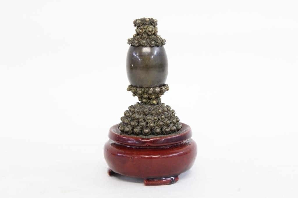 Antique Chinese Hat Finial