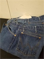 Two pairs of Wrangler jeans size 42 x 30