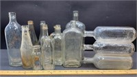 Assorted Vintage Glass Bottles. NO SHIPPING