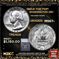 ***Auction Highlight*** 1981-d Washington Quarter