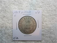 1918 Newfoundland .50 cent Sterling silver (VG12)