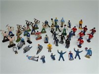 LOT OF CAST RAILROAD WORKERS, MODELING