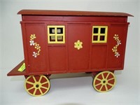 FOLK ART MODEL OF GYPSY CARAVAN