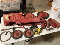 Antique Farmall 806 metal pedal tractor