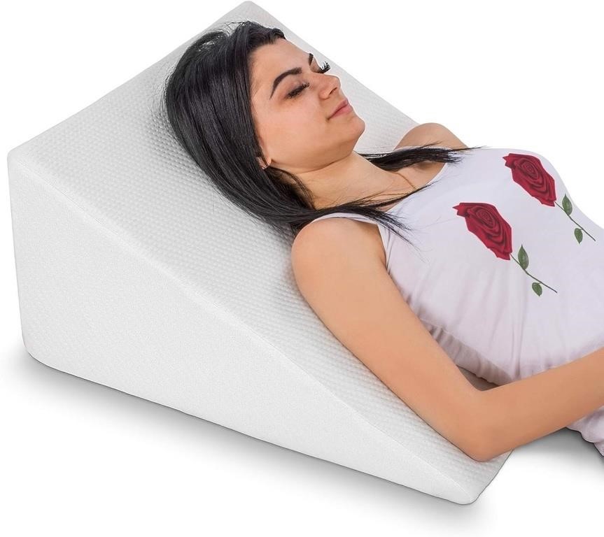 ULN-Abco Bed Wedge Pillow for Sleeping - Memory Fo