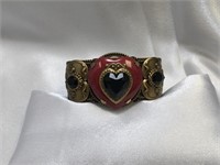 Designer Patrice Mesh Cuff Heart Bracelet
