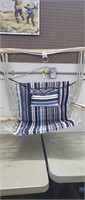 Hammock Chair, Blue Stripes *appears used, needs