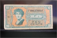 10 Cents Military Note