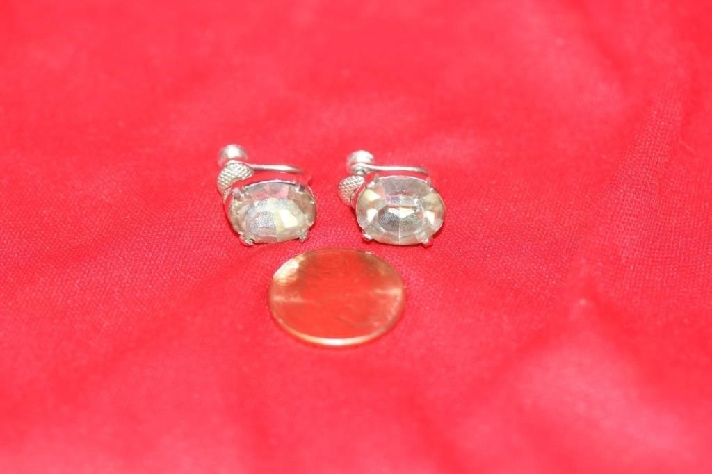 A Pair of Sterling Earrings