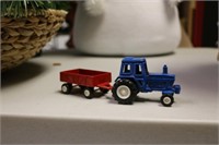 Blue Tractor & Wagon