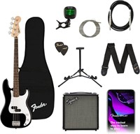 Read!! Fender Bass Guitar Kit with Rumble 15G Amp