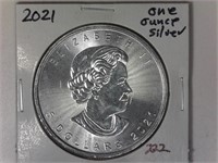2021 Canada Maple One Ounce Silver Round