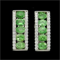 Natural Tsavorite Garnet Earrings