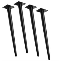 Table Legs, 4 PCS 28 Inch Heavy Duty Matte Black M