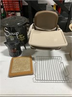 Booster Seat w/ Tray and Soup Kettle