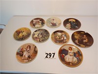 Decor Plates--Norman Rockwell & Misc