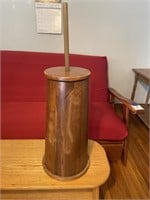 Hand carved wood butter churn
