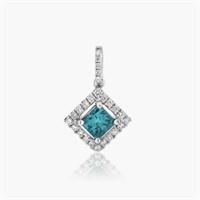 18K WHITE GOLD 0.66CT DIAMOND PENDANT