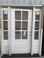 Steve and sons 36 entry door with side panels.
