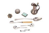 GROUP OF SILVER & SILVERPLATE ITEMS