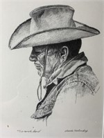 Charles Beckendorf Signed Print "Ranch Hand"