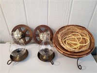 Baskets And Candle Lanterns