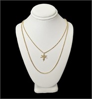 14kt Gold Chain and Pendant