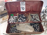 Tackle Box and Lead Weights