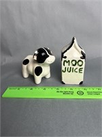 Cow and Milk Salt and Pepper Shaker