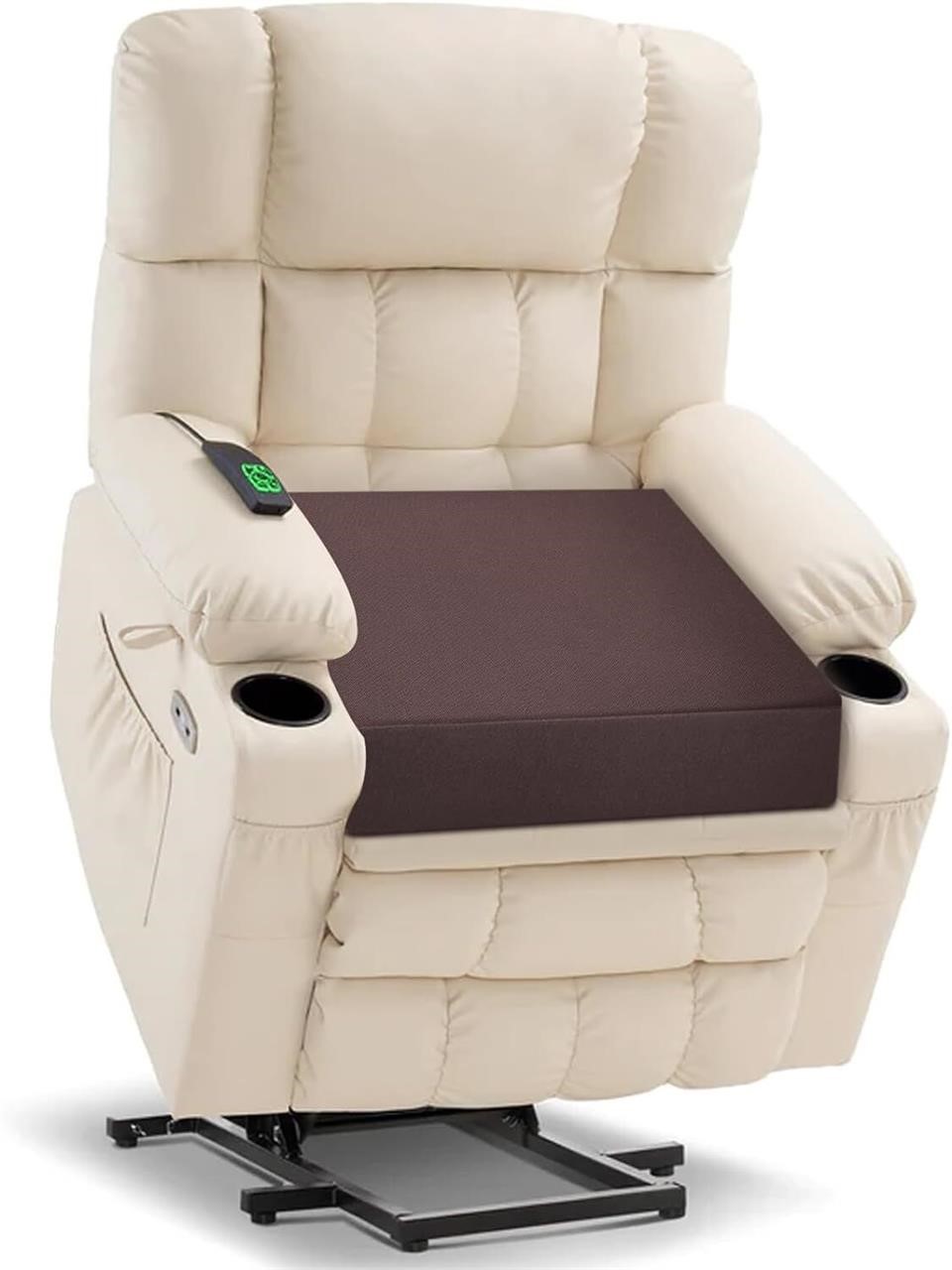 HAVARGO Recliner Cushions 20x20x5 Inch  Brown  1P