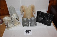 Collection of Book Ends (possible some marble and