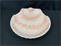 Cardinal Handpainted  Shell Platter