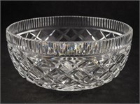 Vtg Waterford Crystal Glass 8"  Fruit Bowl