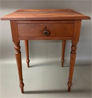 Antique Pine Single Drawer Side Table