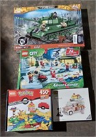 (S) Lego sets including Pokemon, military Advent