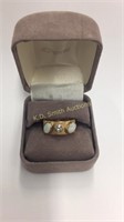 14k gold/opal and diamond ring, 7.29 gtw