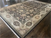 10'2" x 14'4" Black & Gold Oriental Style Area Rug