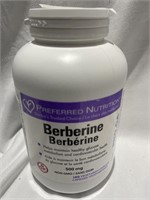 Preferred Nutrition Berberine 500g. BB 09/27.