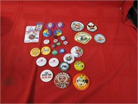 Vintage advertising patch & button lot.