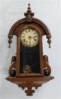 Ansonia Pendulum Wood Wall Clock
