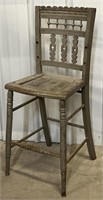 Antique Wood Painted Child's High Chair