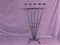 34” metal candle stand