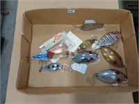 Assortment of Red Eye musky baits