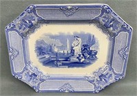 Nice 13in Circa 1850 B&S Barker Platter in Medium