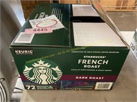Starbucks French roast dark roast k-cup pods