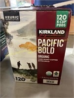 Pacific bold  organic dark roast K-cup pods
