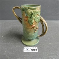 Roseville Pottery Bushberry Green Vase 32-7