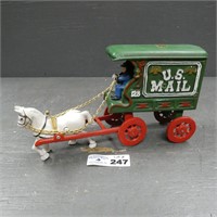 Cast Iron U.S Mail Wagon