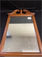 Maple Colonial Framed Mirror 37"x23"