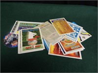 Collection of Baseball Cards and checklist